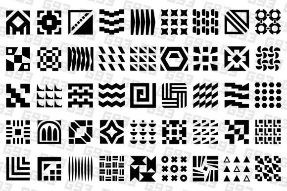 Abstract Geometric Designs: Graphics & Patterns for Real Crafting