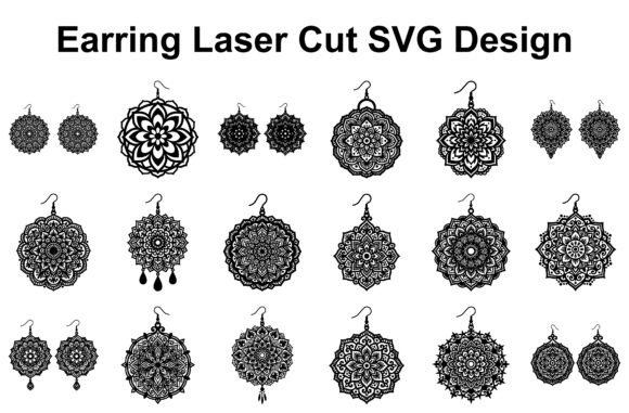 Branding Boost with Mandala Earrings SVG Bundle Pack