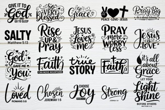 Christian Faith SVG Bundle: Graphics for Crafts & Branding