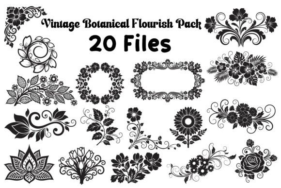 Classic Botanical Ornament Collection: Graphics for Crafts