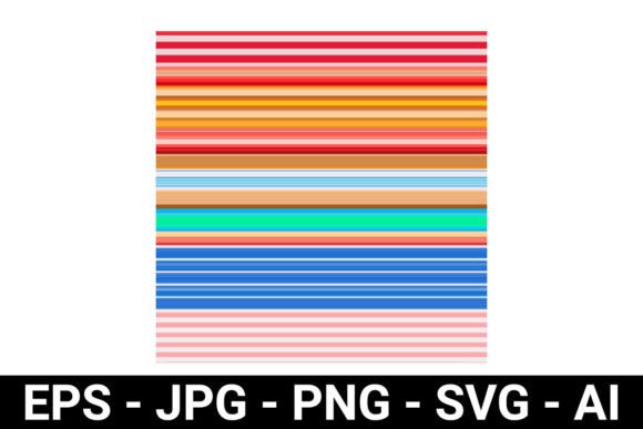 Colorful Horizontal Lines Graphics for Backgrounds
