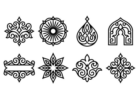 Islamic Geometric Ornament Vector SVG for Branding