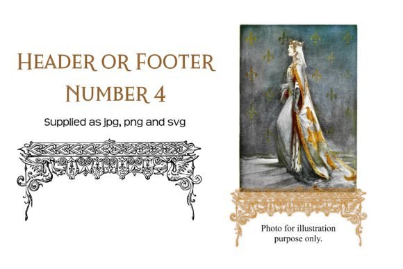 Vintage Decorative Header or Footer 4: Crafts & Graphics Review