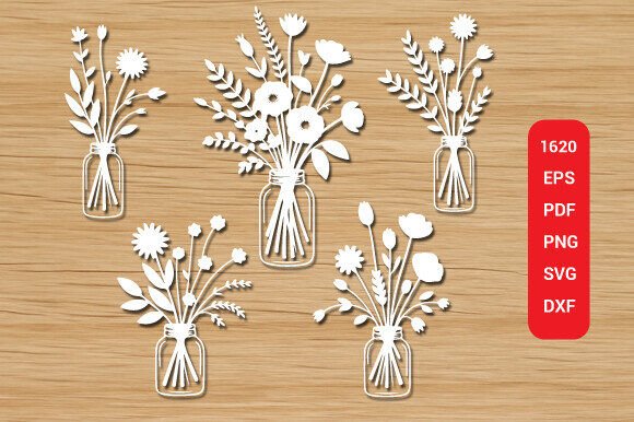 Wooden Flower SVG Cut Mega Bundle 1620 — Graphics & Crafts
